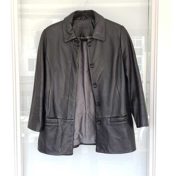 Aritzia inspired Genuine Leather Danier Blazer - Picture 2 of 8